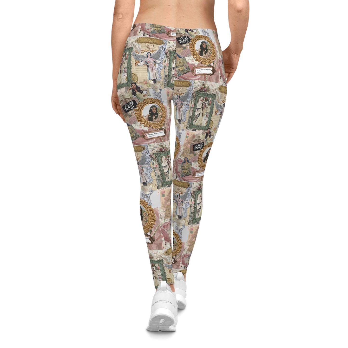 Lana Del Rey Victorian Collage Women's Casual Leggings