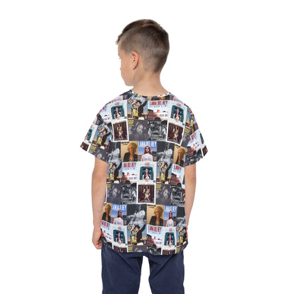 Lana Del Rey Album Cover Collage Kids Sports Jersey