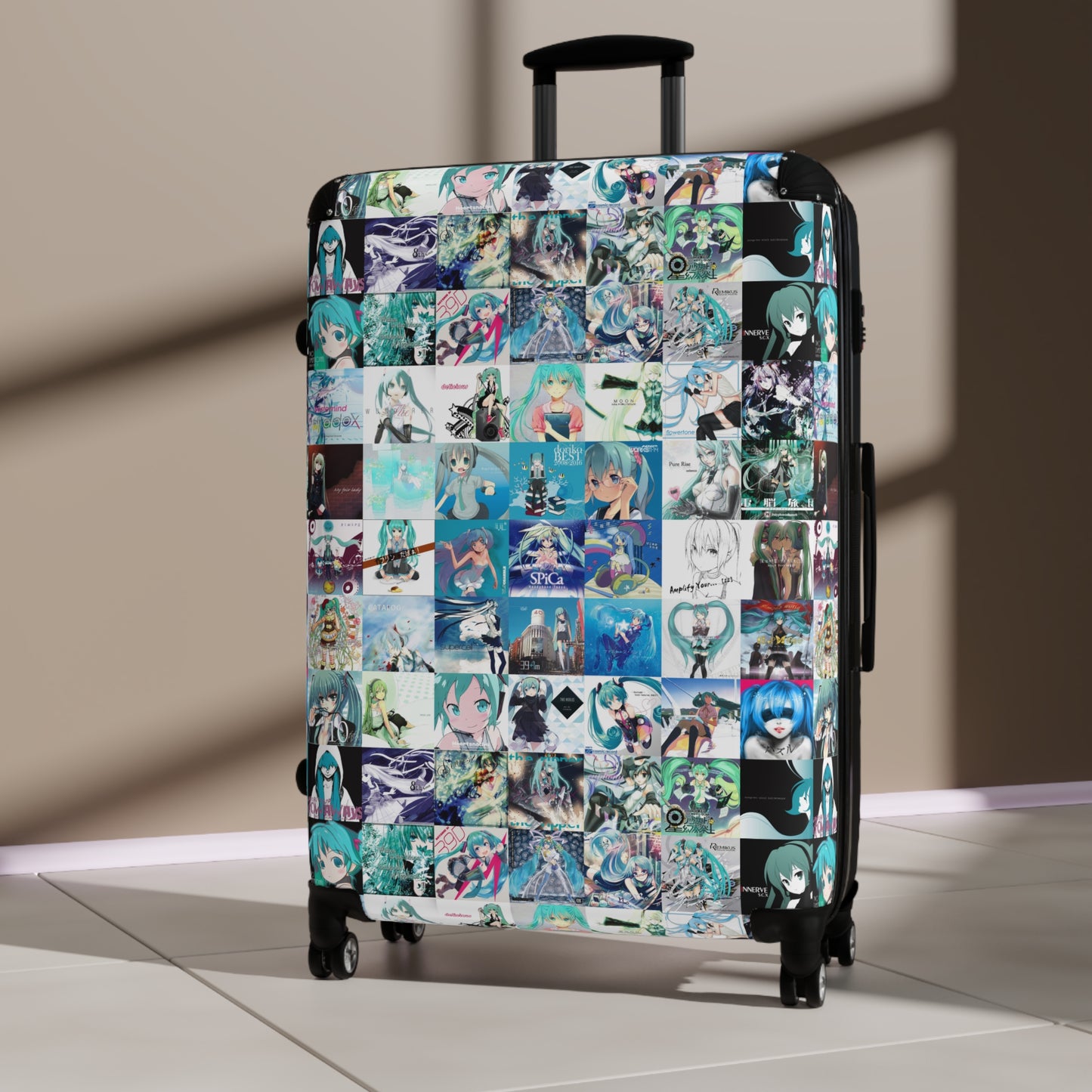 Hatsune Miku Album Cover Collage Suitcase