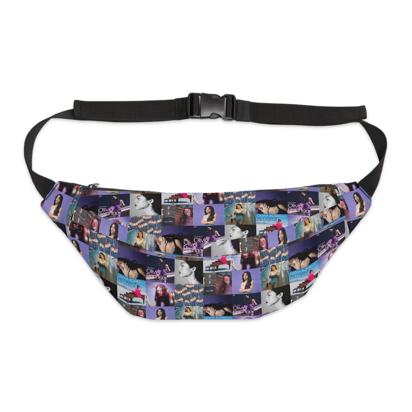 Olivia Rodrigo Album Cover Art Collage Large Fanny Pack