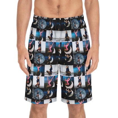 Dua Lipa Future Nostalgia Moonlight Mosaic Men's Board Shorts