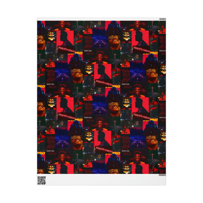 The Weeknd Heartless Nightmares Collage Gift Wrapping Paper