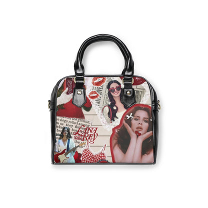 Lana Del Rey Cherry Coke Collage Shoulder Handbag