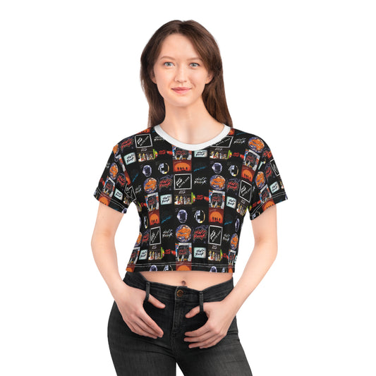 Daft Punk Album Cover Art Collage Crop Tee