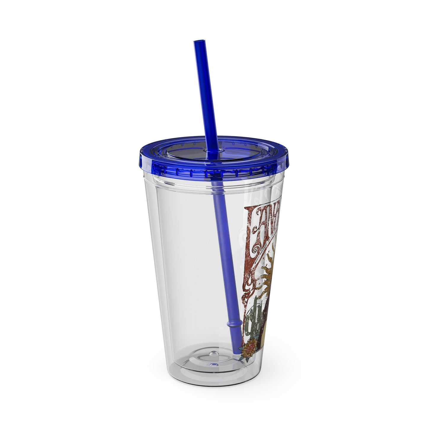 Lana Del Rey Vintage Artwork Sunsplash Tumbler with Straw