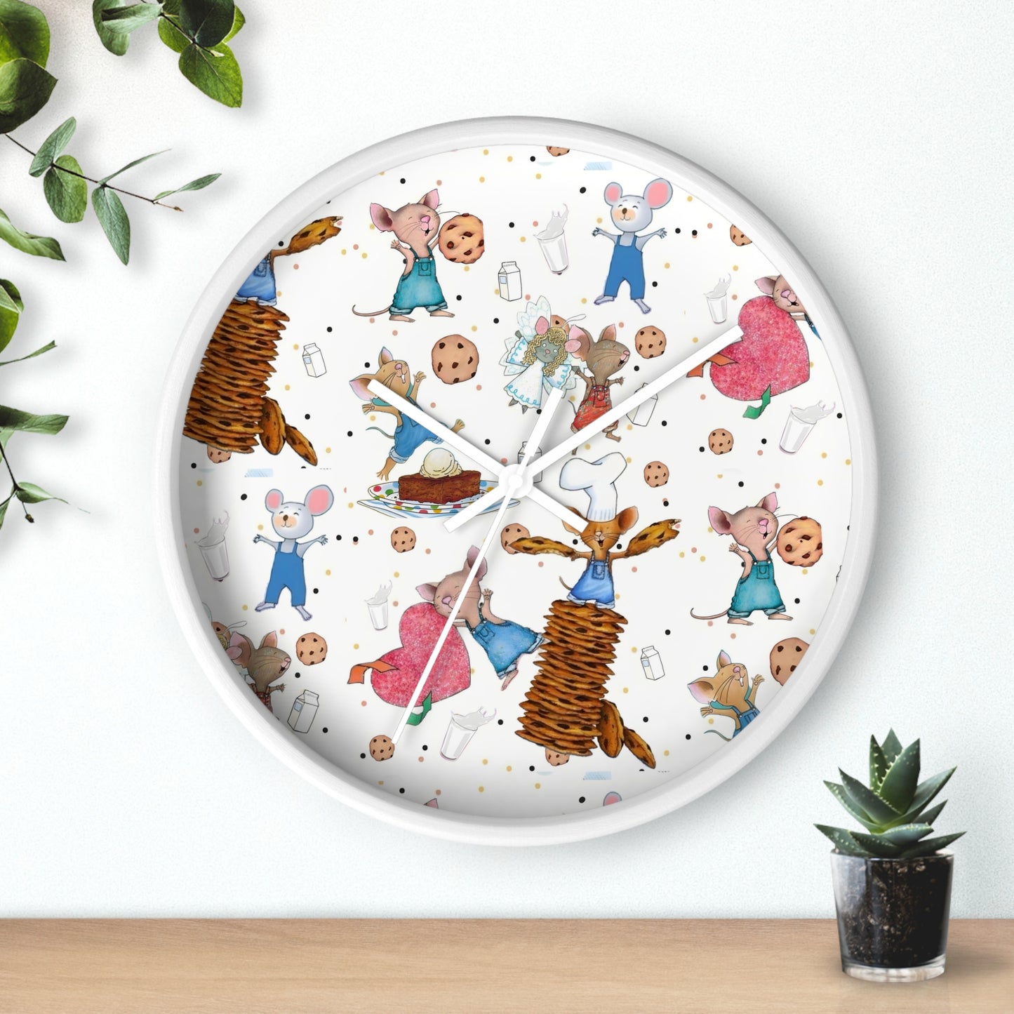 If You Give A Mouse A Cookie Collage Wall Clock