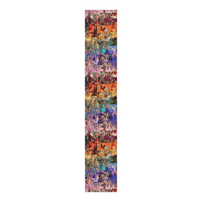 Taylor Swift Rainbow Photo Collage Table Runner