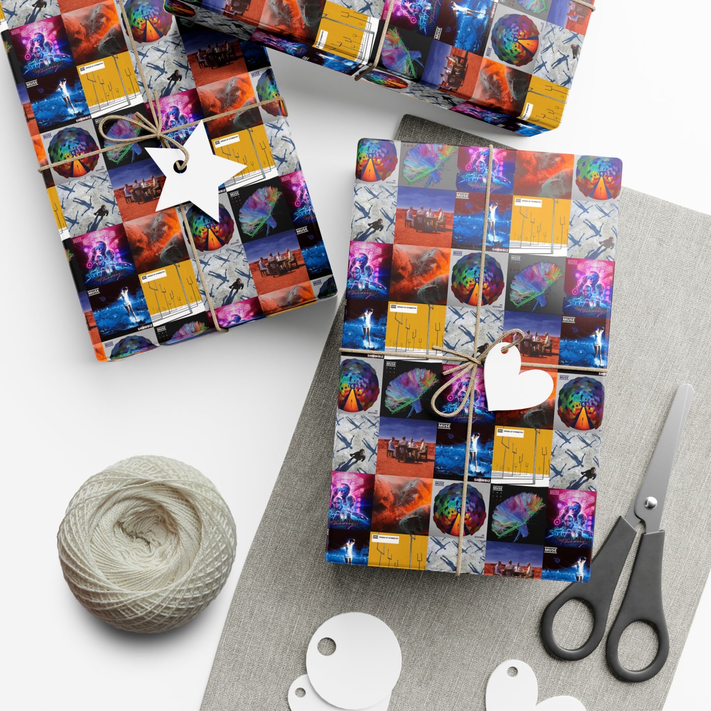 Muse Album Cover Collage Gift Wrap Paper