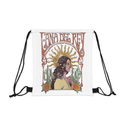 Lana Del Rey Vintage Artwork Outdoor Drawstring Bag