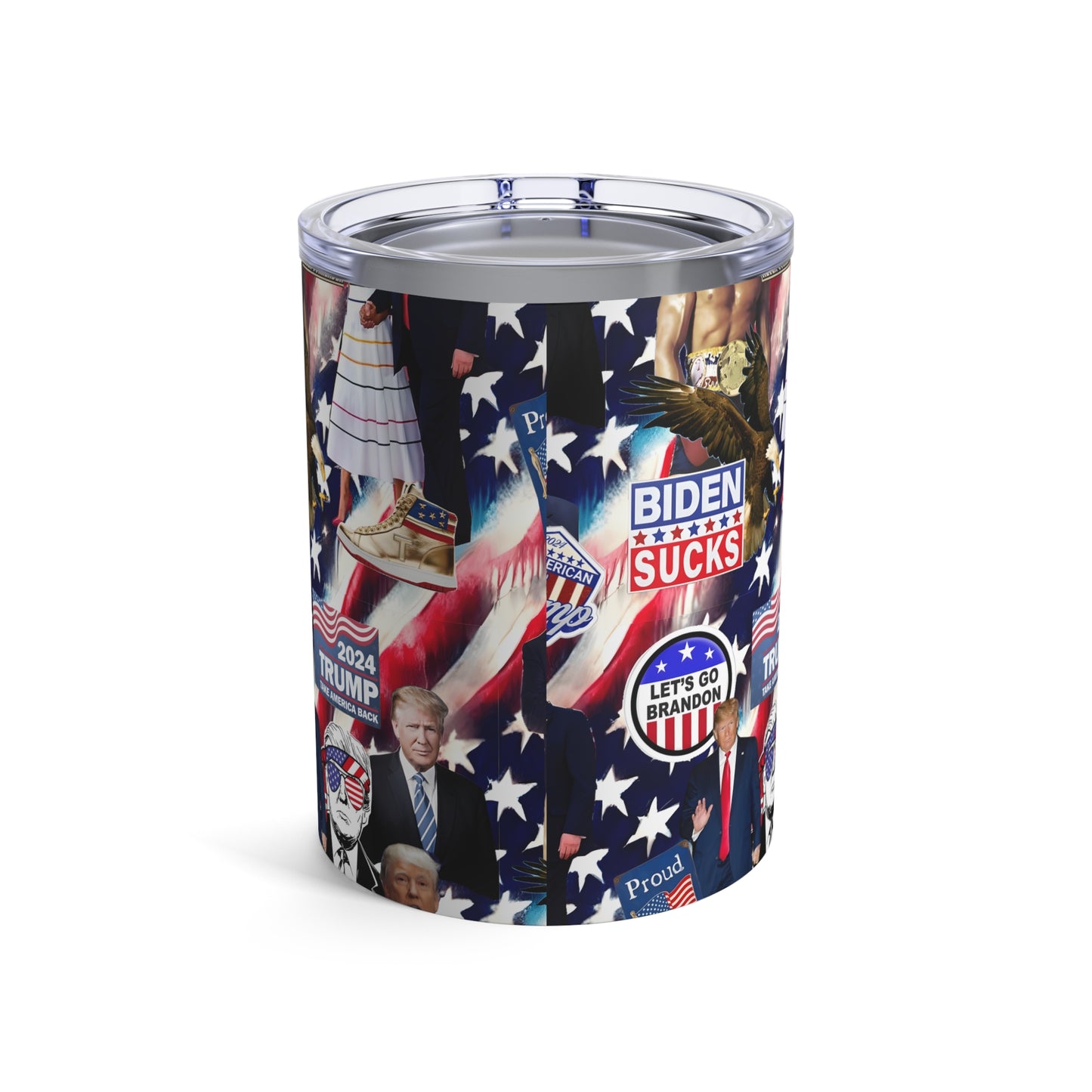 Donald Trump 2024 MAGA Montage Tumbler 10oz