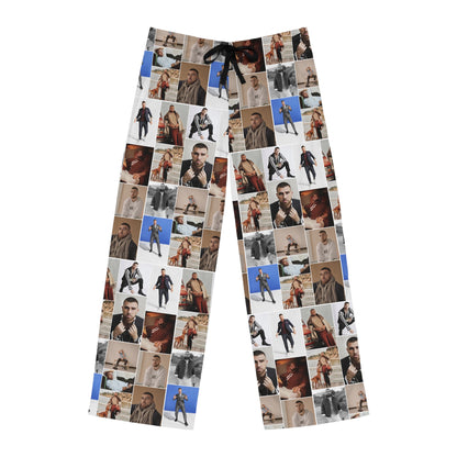 Travis Kelce Portrait Photo Mosaic Men's Pajama Pants