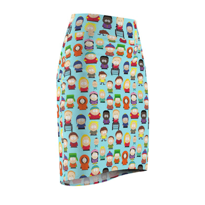 South Park School Kids Ensemble Women's Pencil Skirt