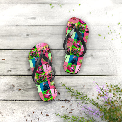 Lady Gaga Dawn of Chromatica Mosaic Flip Flops