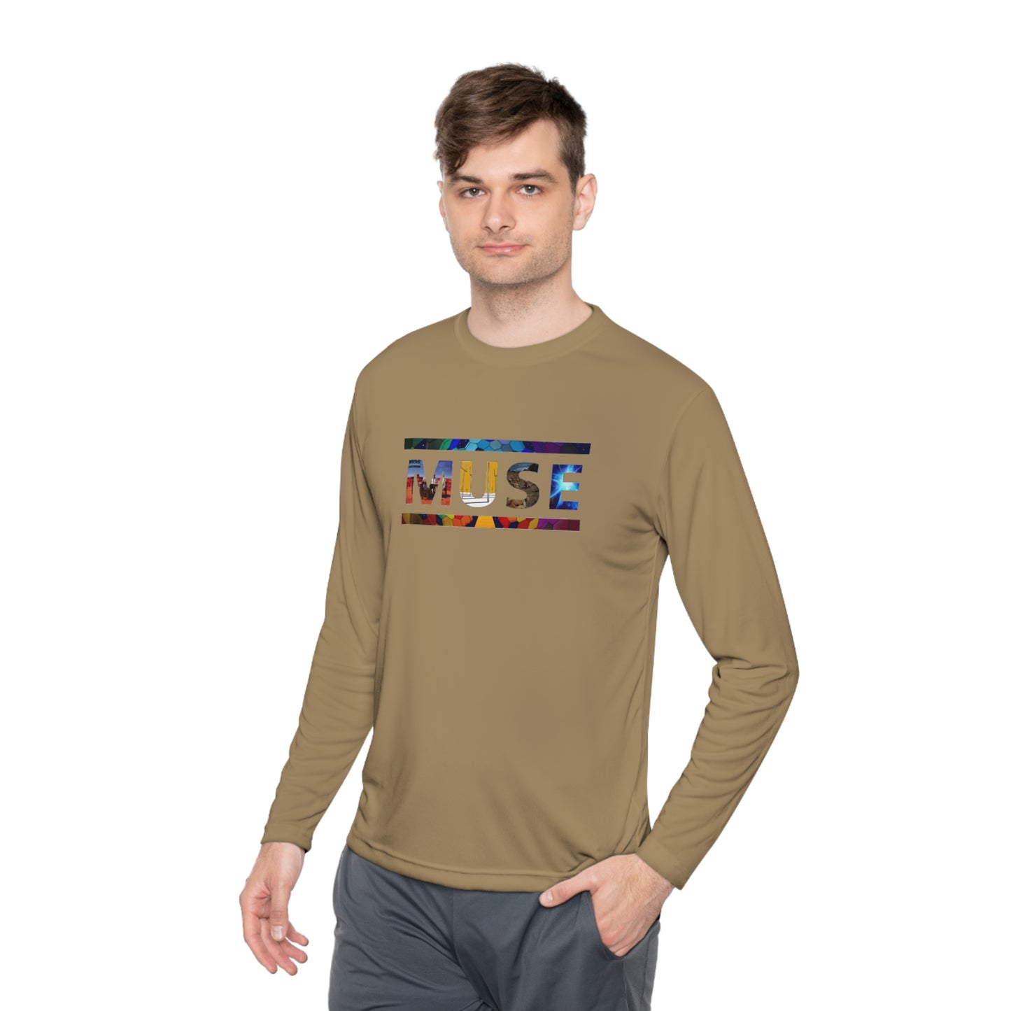 Muse Album Art Letters Unisex Lightweight Long Sleeve Tee