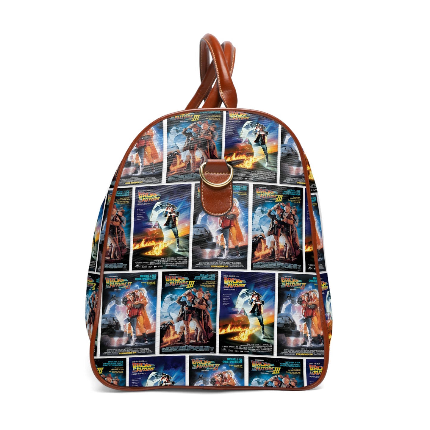 Back To The Future Movie Posters Collage Waterproof Travel Bag