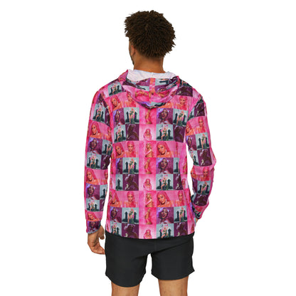 Doja Cat Hot Pink Mosaic Men's Sports Warmup Hoodie