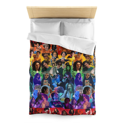 Conan Grey Rainbow Photo Collage Microfiber Duvet Cover