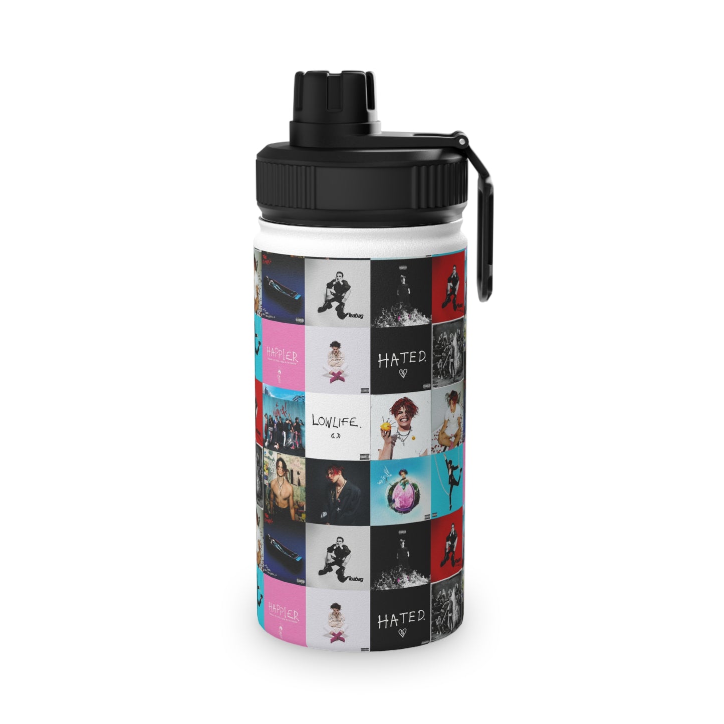 YUNGBLUD Album Cover Art Collage Stainless Steel Sports Lid Water Bottle