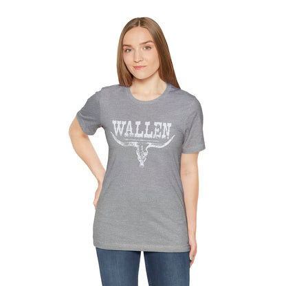 Morgan Wallen White Logo Unisex Jersey Short Sleeve Tee Shirt