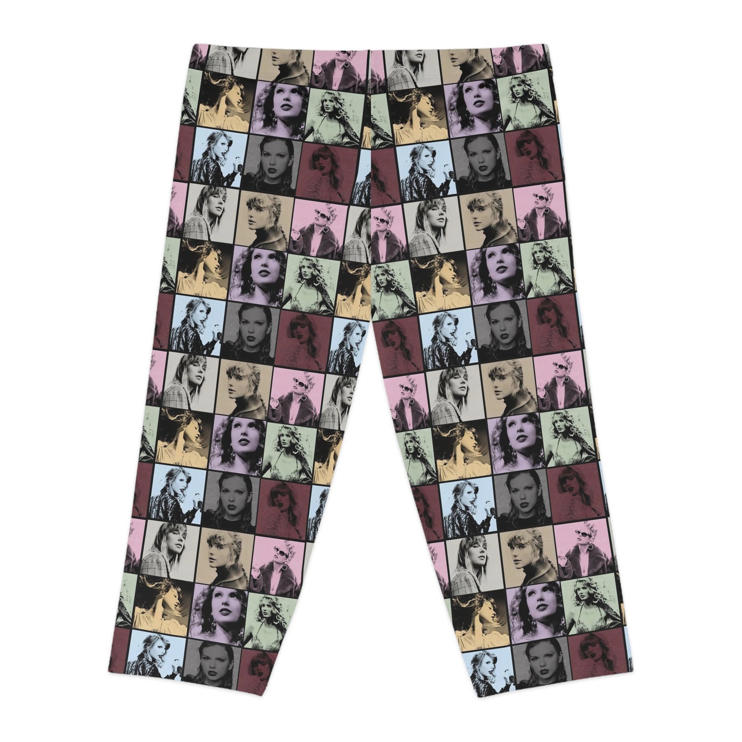 Taylor Swift Eras Collage Women's Capri Leggings