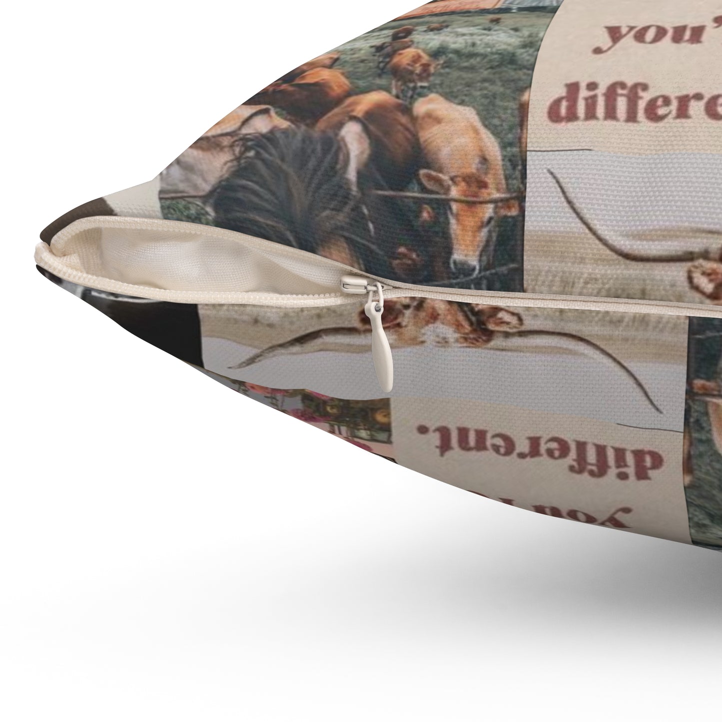 Morgan Wallen Darling You're Different Collage Spun Polyester Square Pillow