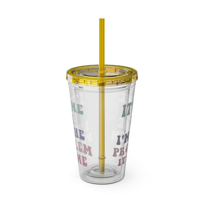 Taylor Swift It's Me Hi Sunsplash Tumbler with Straw