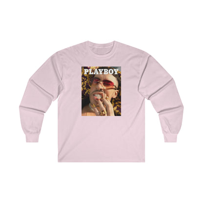 Bad Bunny Playboy Cover Ultra Cotton Long Sleeve Tee Shirt