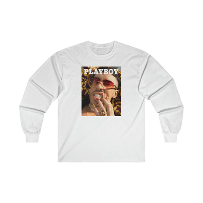 Bad Bunny Playboy Cover Ultra Cotton Long Sleeve Tee Shirt