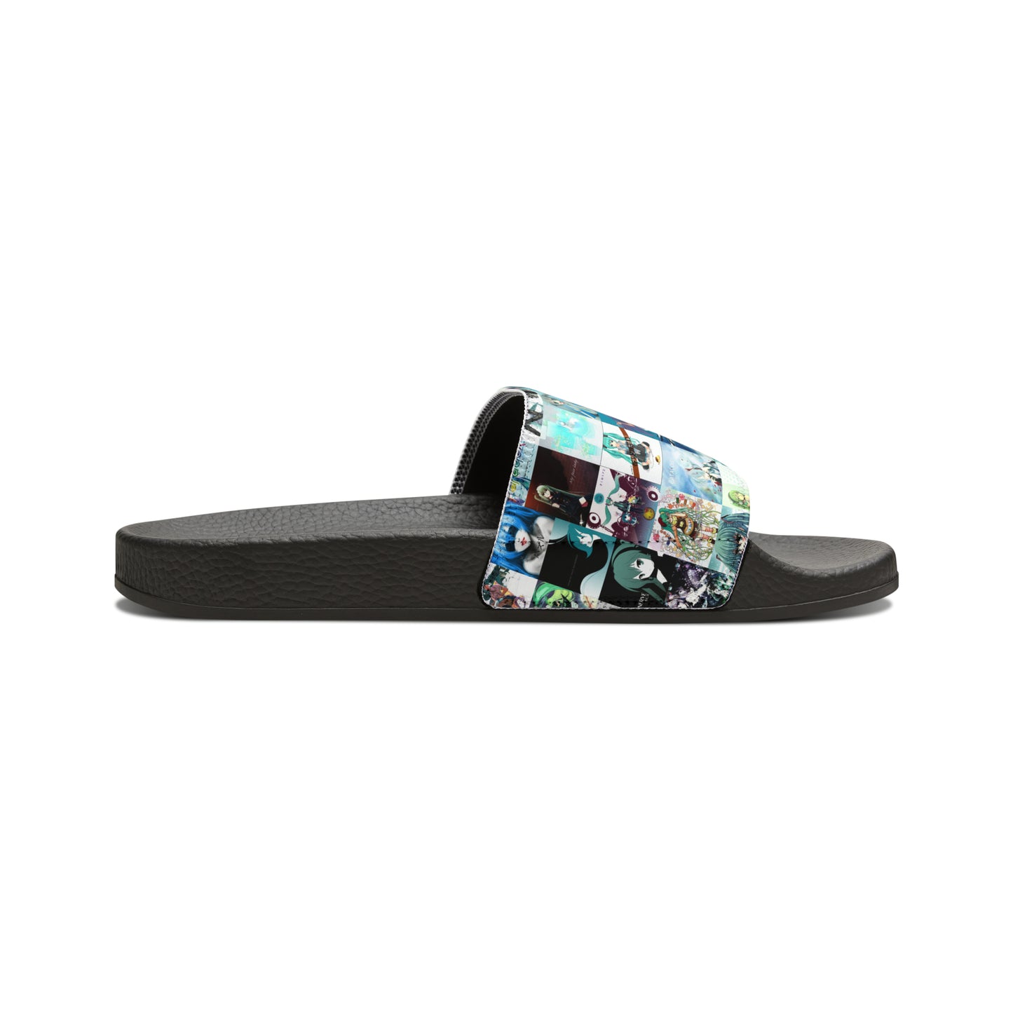 Hatsune Miku Album Cover Collage Youth Slide Sandals