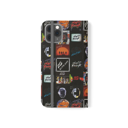 Daft Punk Album Cover Art Collage Phone Flip Case