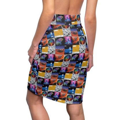 Muse Album Cover Collage Women's Pencil Skirt