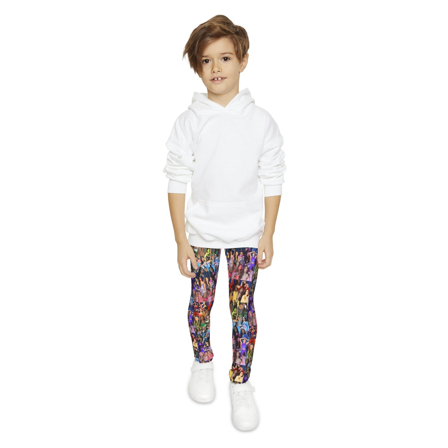 Olivia Rodrigo Rainbow Collage Youth Full-Length Leggings