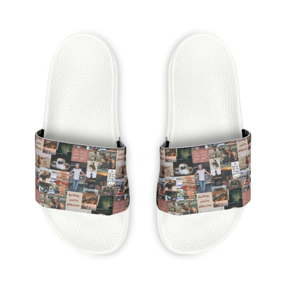 Morgan Wallen Darling You're Different Collage Youth Slide Sandals