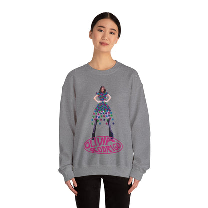 Olivia Rodrigo Hits Magazine Cover Unisex Heavy Blend Crewneck Sweatshirt