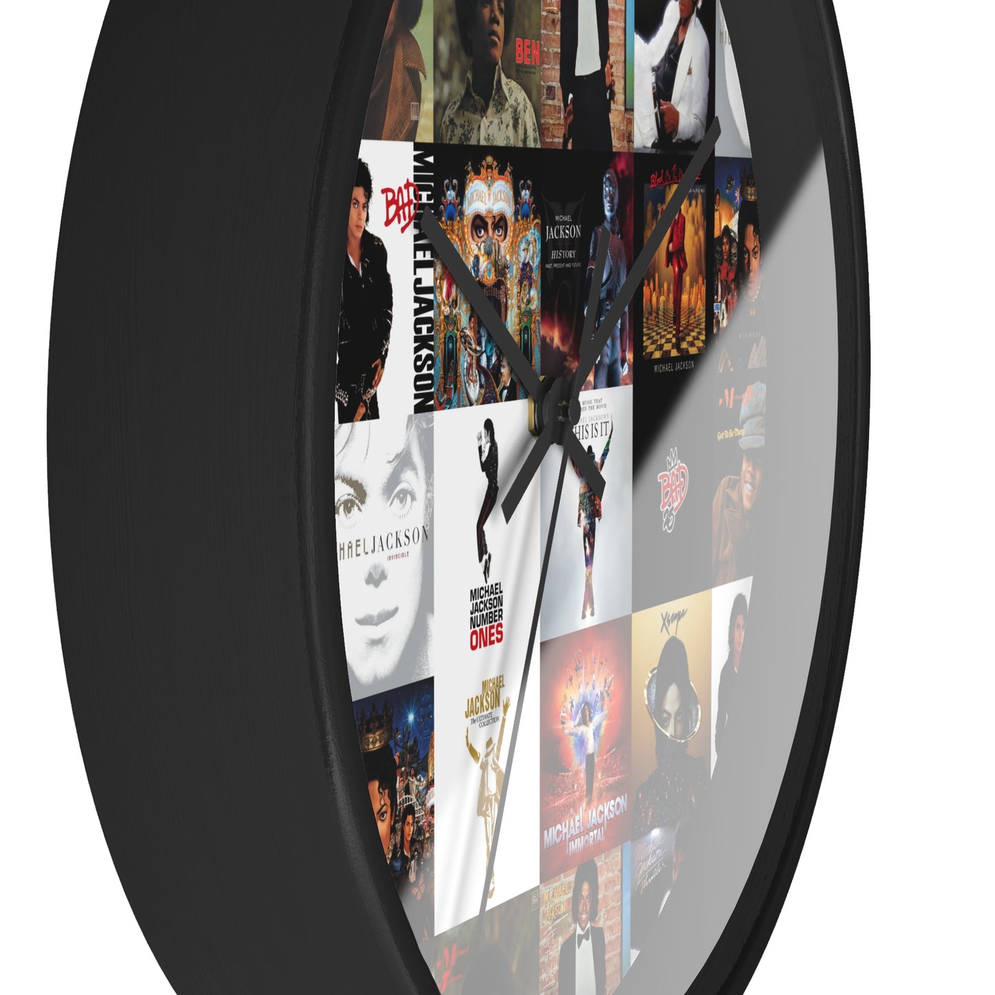 Michael Jackson Album Cover Collage Wall Clock