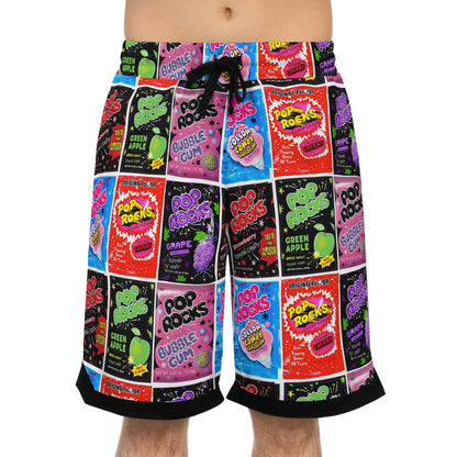 Pop Rocks Party Basketball Rib Shorts