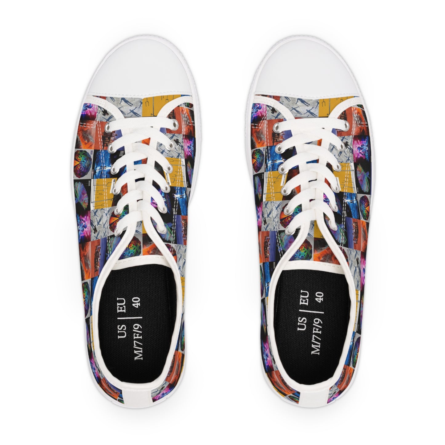 Muse Album Cover Collage Women's Low Top Sneakers