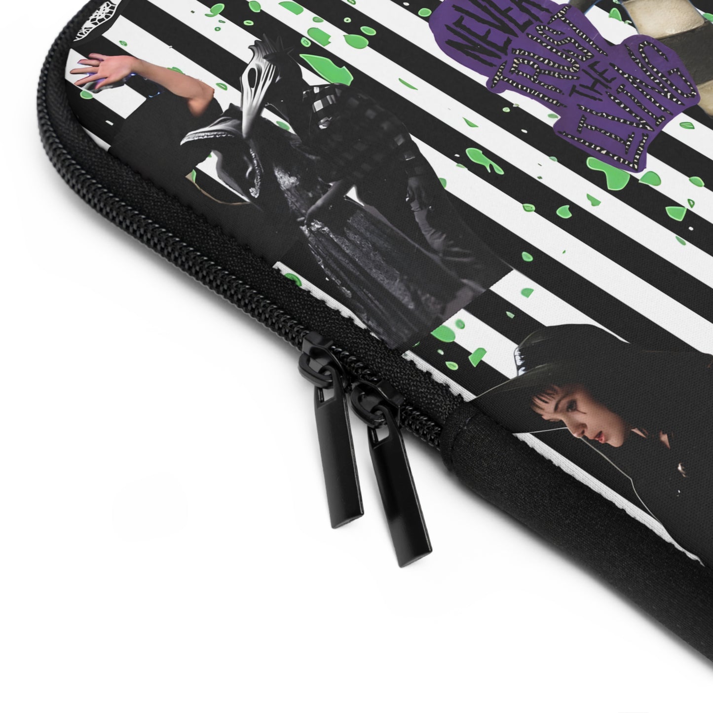 Beetlejuice Strange And Unusual Collage Laptop Sleeve