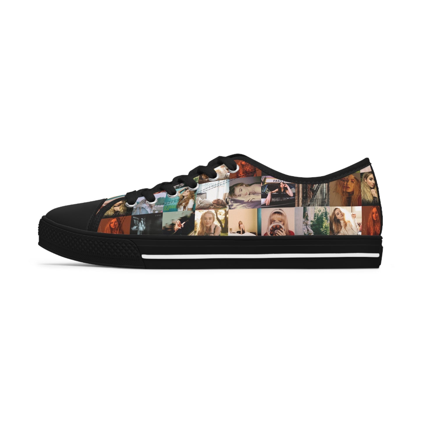 Sabrina Carpenter Album Cover Collage Women's Low Top Sneakers