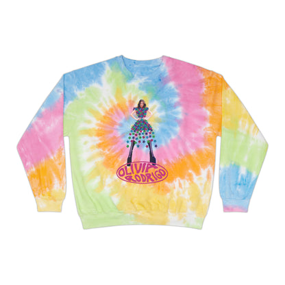 Olivia Rodrigo Hits Magazine Cover Unisex Tie-Dye Sweatshirt