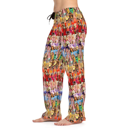 Britney Spears Rainbow Photo Collage Women's Pajama Pants