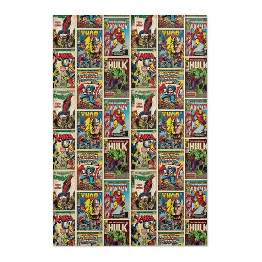 Marvel Comic Book Cover Collage Area Rug