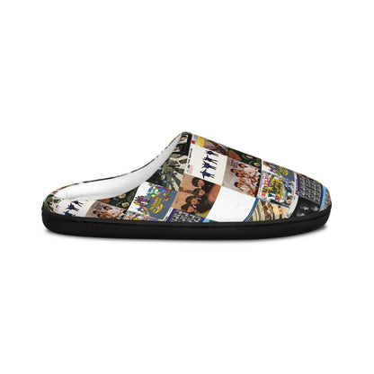 The Beatles Album Cover Collage Men's Indoor Slippers