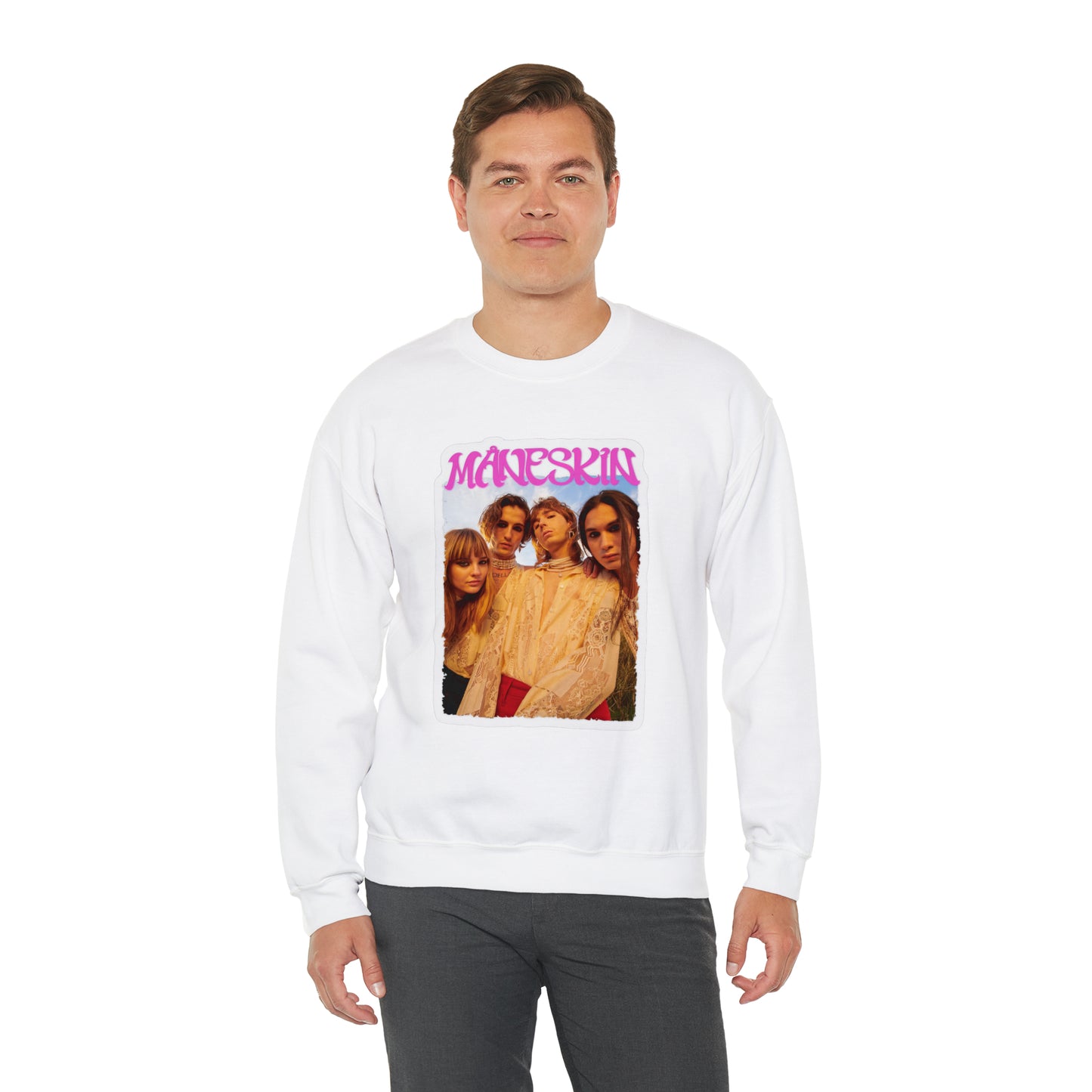 Måneskin Group Photo Unisex Heavy Blend Crewneck Sweatshirt