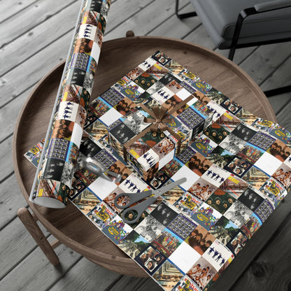 The Beatles Album Cover Collage Gift Wrap Paper