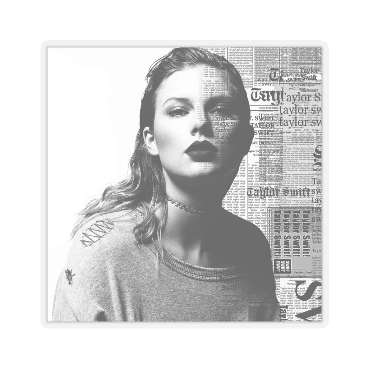 Taylor Swift Reputation Album Cover Art Kiss-Cut Sticker