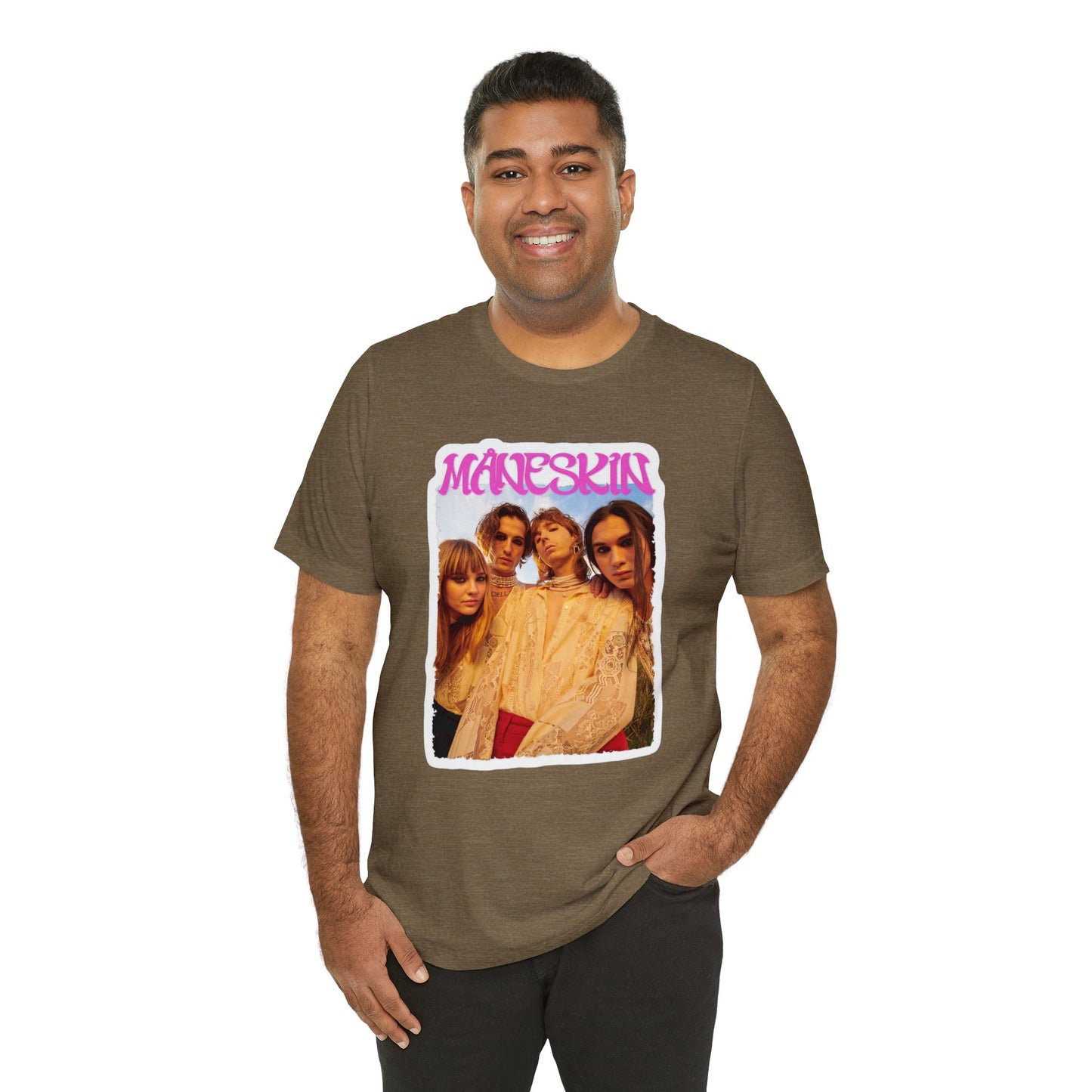 Måneskin Group Photo Unisex Jersey Short Sleeve Tee Shirt