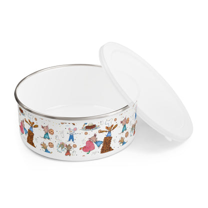 If You Give A Mouse A Cookie Collage Enamel Bowl