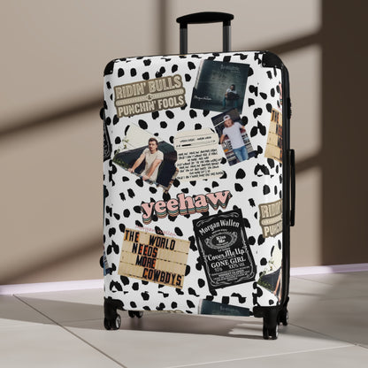 Morgan Wallen Yeehaw Collage Suitcase