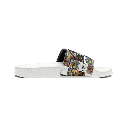 The Beatles Album Cover Collage Men's Slide Sandals